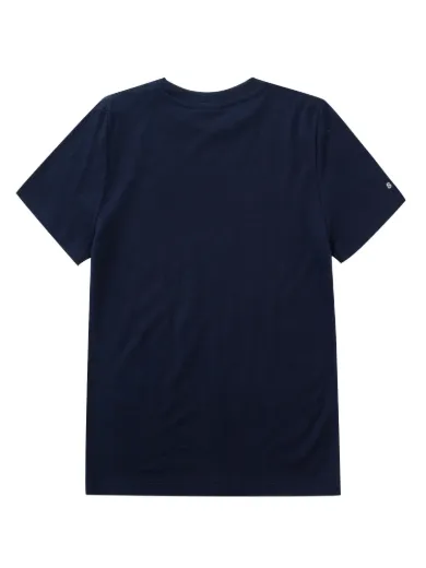 Bilde av WoolLand Skorve merino T shirt kids Blue Ink
